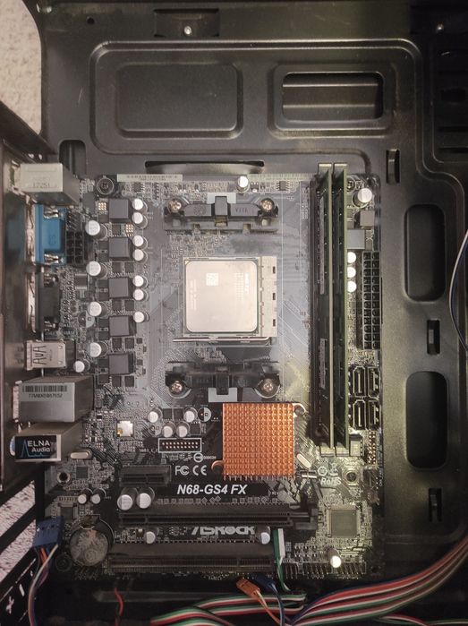 Комплект мат.плата Asrock N68-GS4 FX ,процесор+ озу