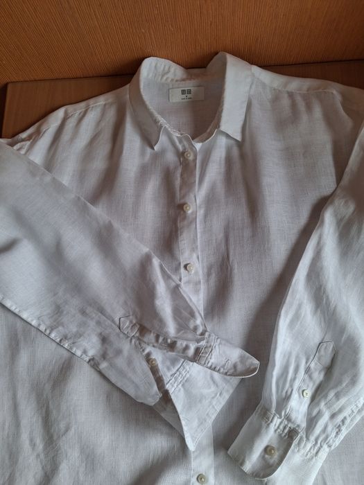 Рубашка Uniqlo 100% лен р. М