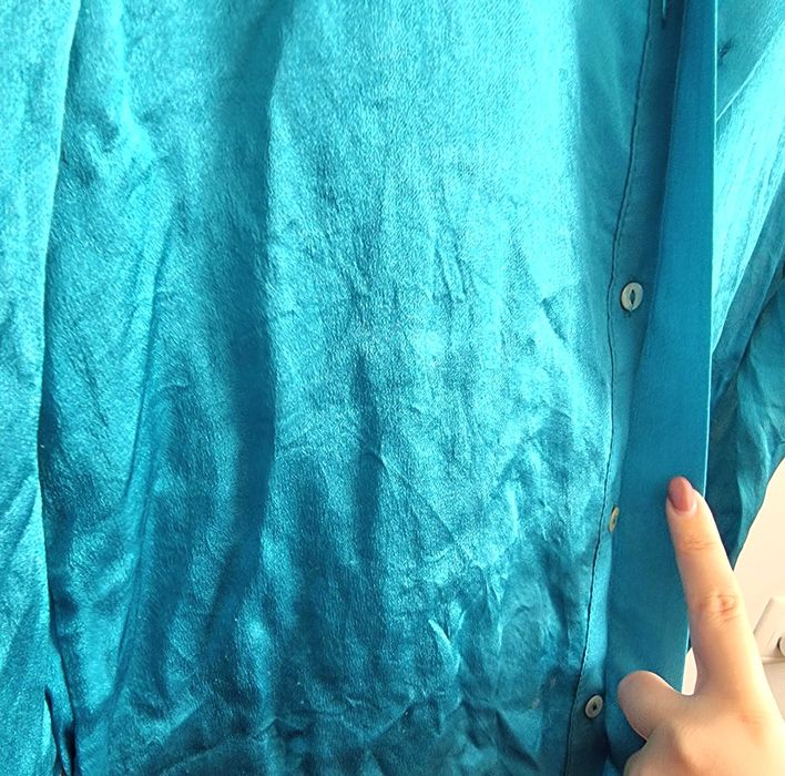 Camisa azul elétrico/ vibrante Zara, tamanho XS