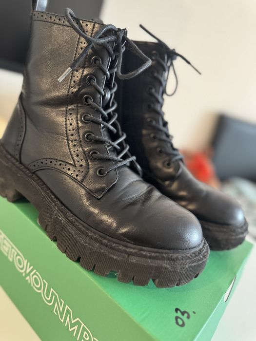 Buty Trapery - prawdziwa miekka skóra EUR39 stan idealny