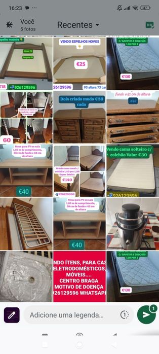 Vendo itens e eletrodomésticos para casa