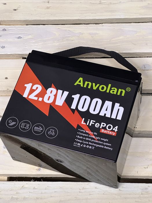 Акумулятор залізофосфатний FePo4 Avolan 100ah 12.8v новий