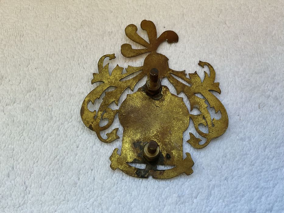 Antigo crachá / brasão / emblema / chaoa de relogios Duward Vintage
