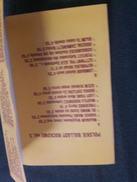 Polskie ballady rockowe  vol 1,2,3  kasety mc
