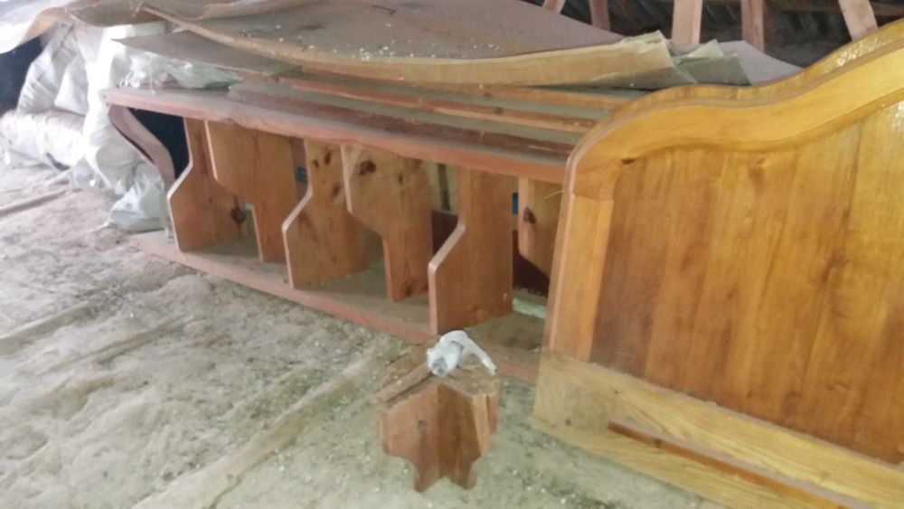 Ліжко дубове 160×180