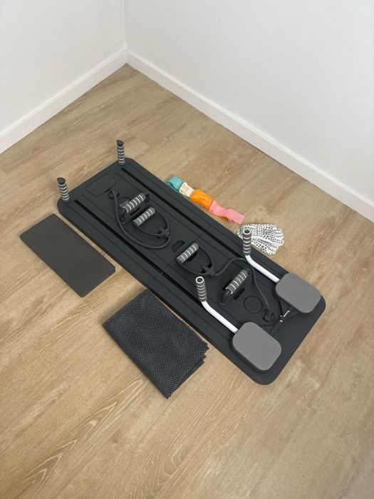 Plataforma Pilates reformer dobrável Northdeer 8 em 1 preta