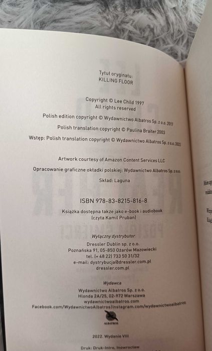 Lee Child - Poziom Śmierci - Jack Reacher - STAN IDEALNY