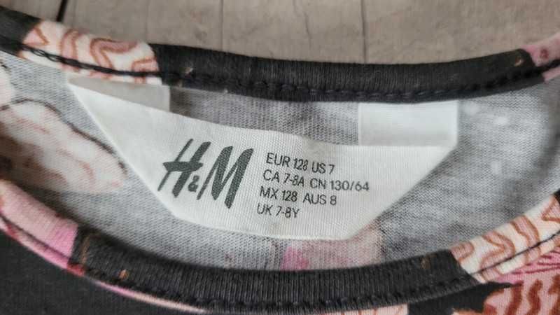 H&M komplet sukienka + legginsy 7-8 lat jak nowy