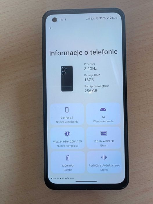 asus zenfone 9 16/256