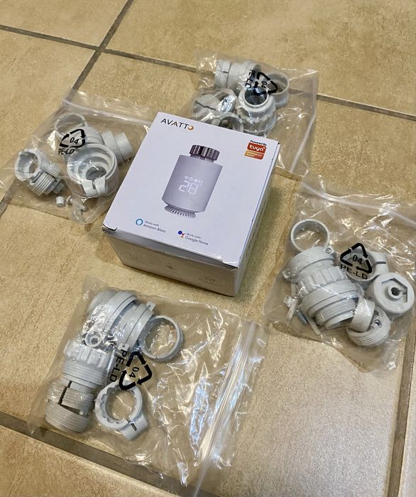 Przejściówki adaptery na termoregulatory grzejnika – 4 komplety