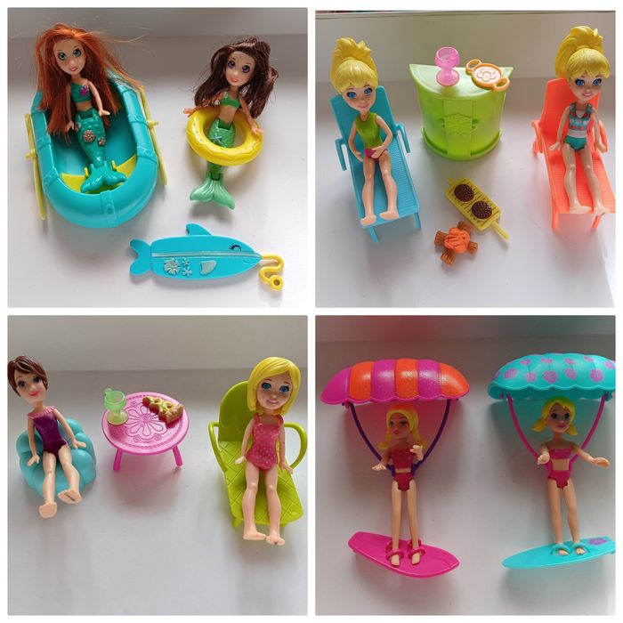 Polly pocket, bonecas e acessórios. Cada conjunto 10€.