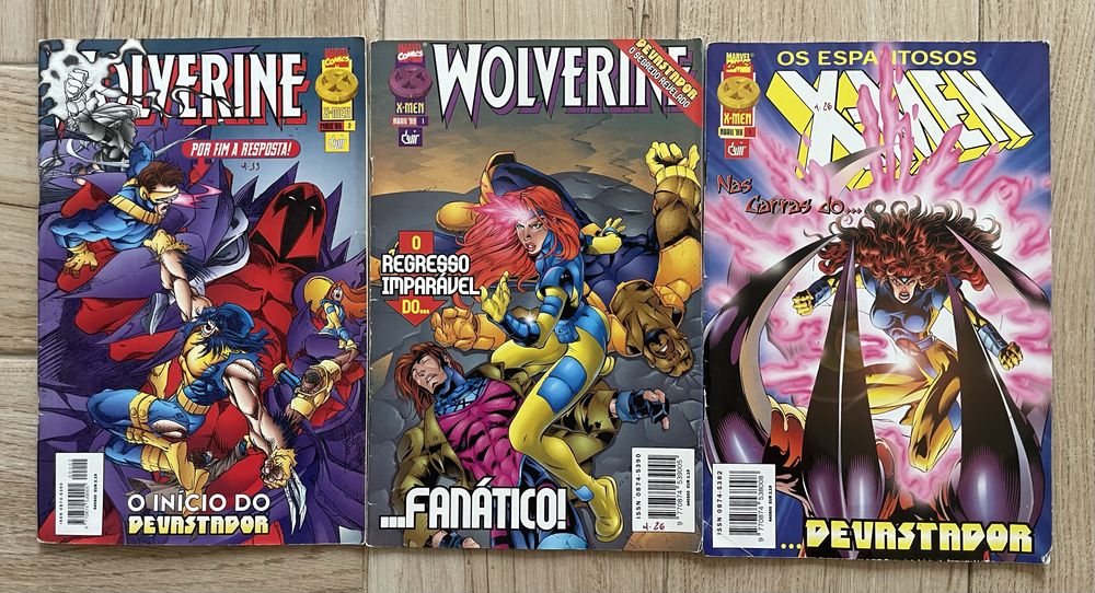 X-Men & Wolverine (30x Revistas/BD’s/Português)