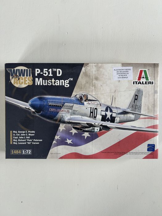 Samolot P-51D Mustang model do sklejenia Italeri 1484