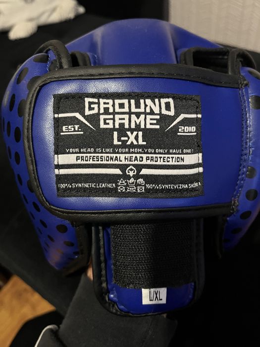 Kask bokserski Ground Game L/XL sparingowy boks mma kickboxing