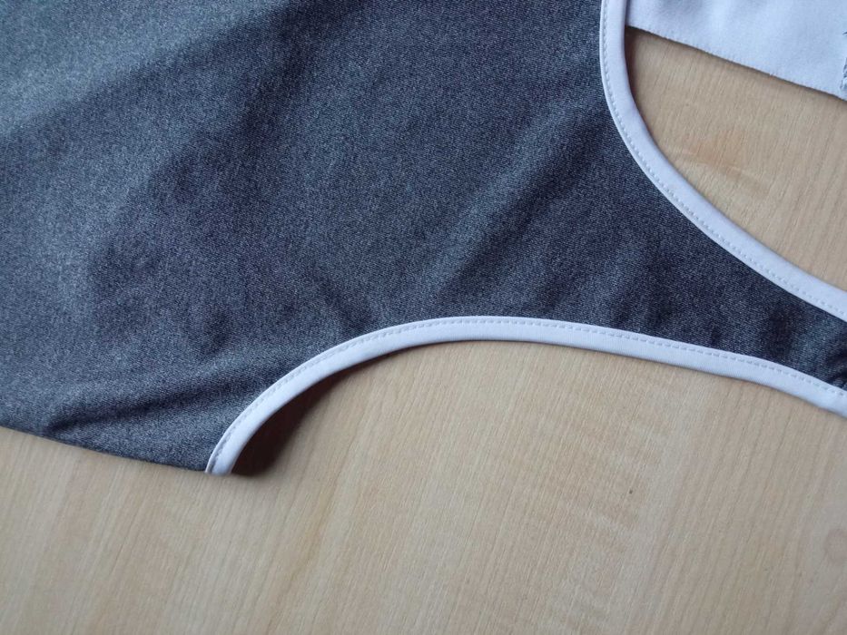 Sportowy top Bluzka na ramiączkach Szara Melanż Cropp 40 L