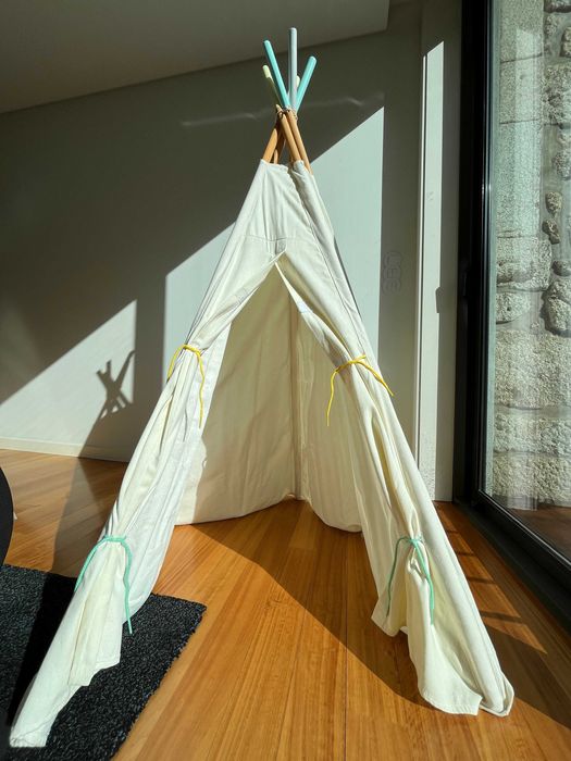 Tenda tipi para criança em cru