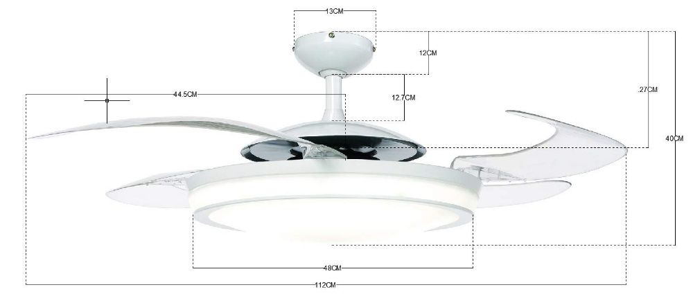 Потолочний вентилятор з освітленням FANAWAY Evo 2 світильник