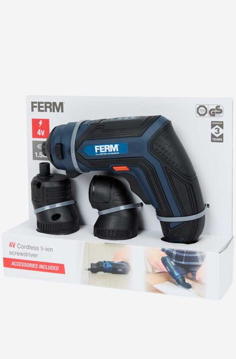 WKRĘTARKA Akumulatorowa FERM LED Z KABLEM do ładowania 4V   NOWA