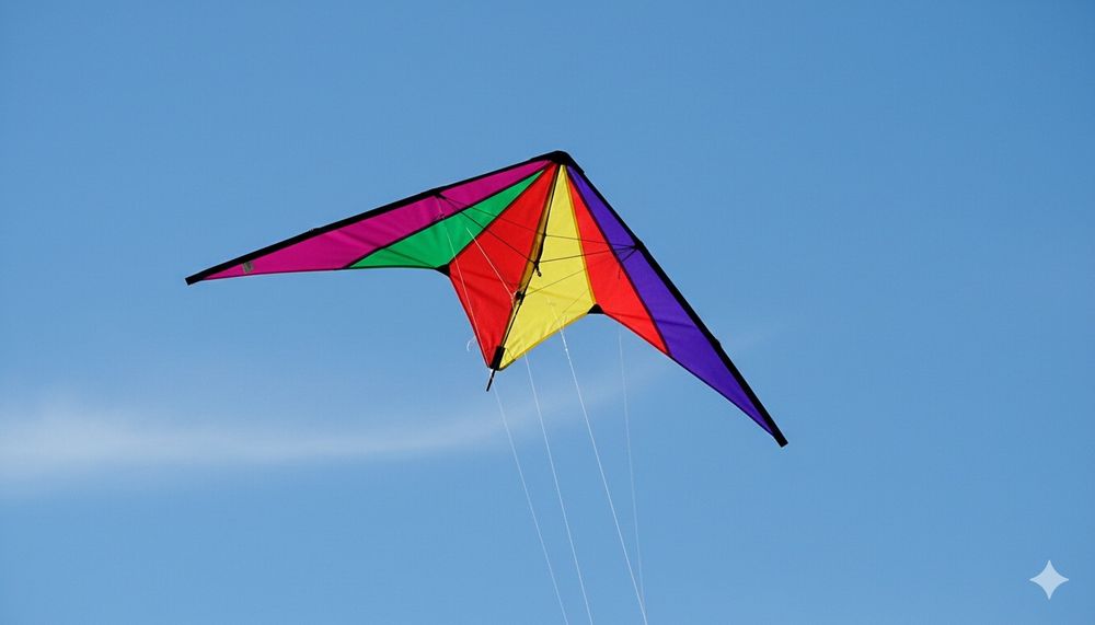 Papagaio de Manobras Acrobático – Cores Vibrantes (Como Novo)