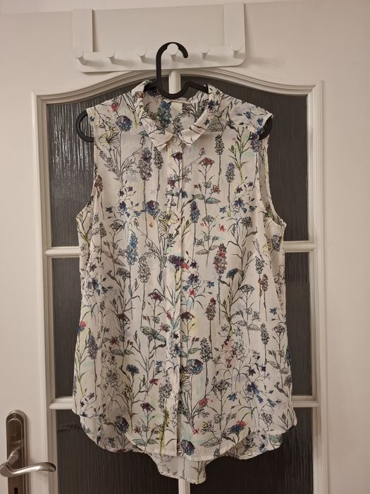 Letnia bluzka bez rękawów H&M roz. 40