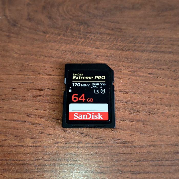 SanDisk Extreme PRO / SDXC / 64GB / V30 / UHS-I / U3 - szybka karta pamięci