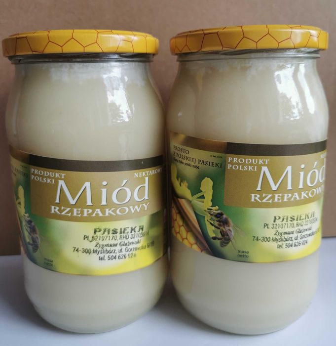 Miód pszczeli naturalny: wielokwiat, rzepakowy 2025