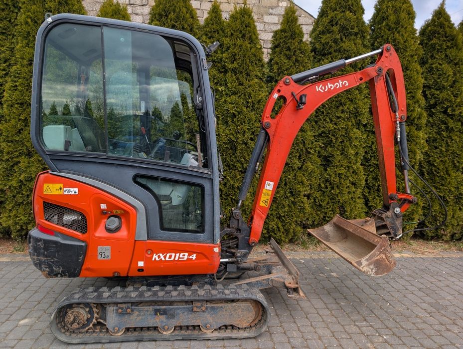 Minikoparka KUBOTA KX019-4 2018 rok! Tylko 2 tys MTH! Szybko złącze!