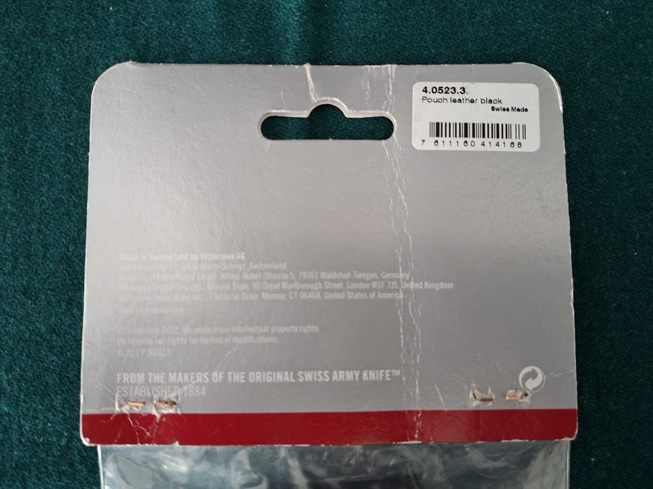 Bolsa grande em pele preta Victorinox 4.0520.3 - nova