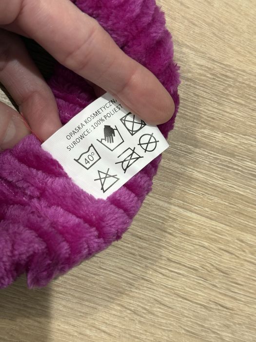 Opaska kosmetyczna Rossmann różowa do włosów na głowę