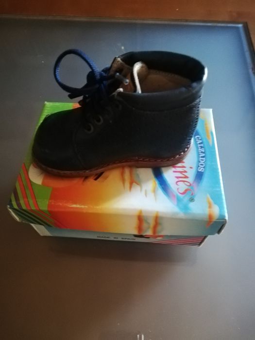 Botas em Pele, Bebé,18 meses