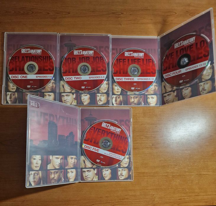 ANATOMIA DE GREY - Temporada 4 | 17 Episódios em 5dvds | COMO NOVA
