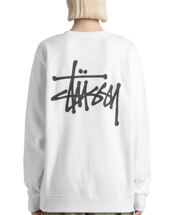 Світшот STUSSY Basic Crew Sweat White