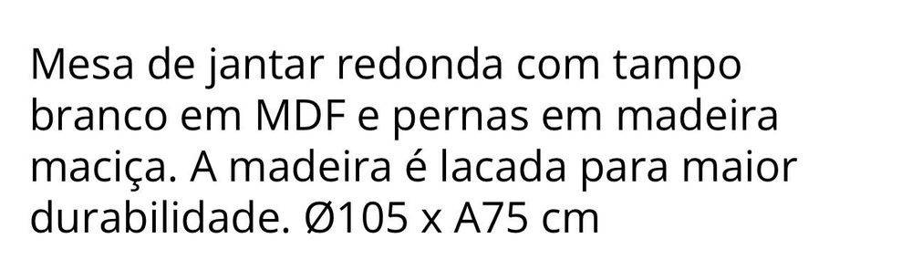 Mesa de Refeição