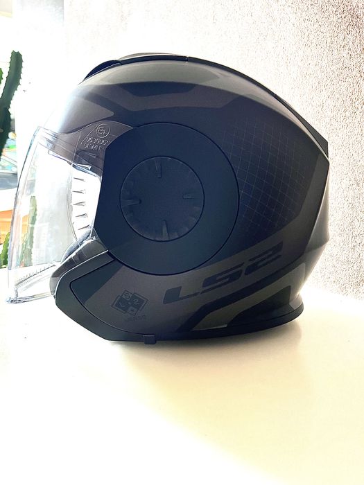 Capacete LS2 OF570 Verso Marker Preto Mate/Titanio