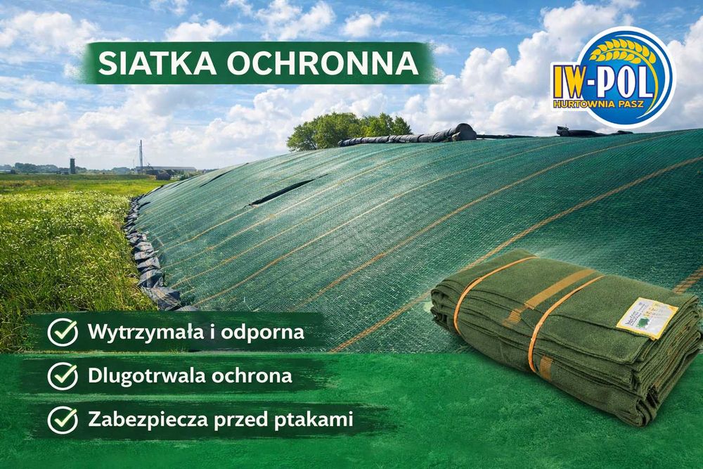 Siatka Ochronna na Silosy i Pryzmy 12x15m