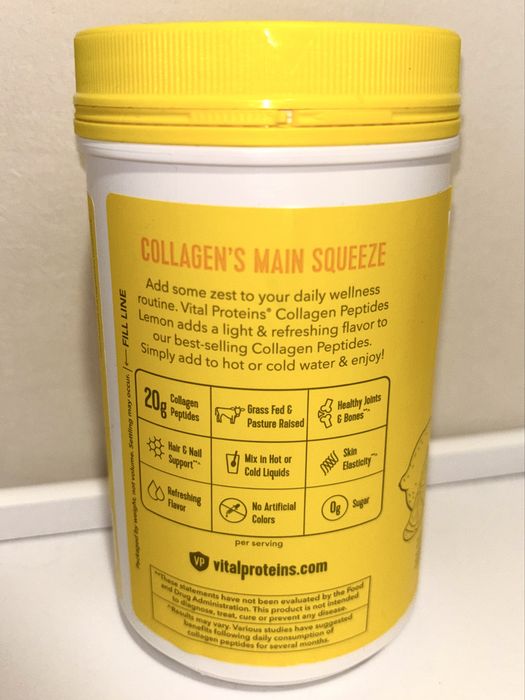 Vital Proteins, Collagen Peptides, cytryna, 313 g peptydy kolagenowe