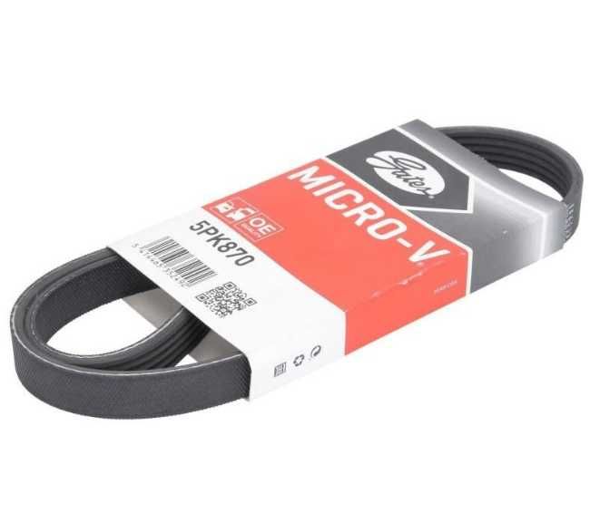 Ремінь генератора Ланос 1.5 без ГПК Gates - GT 5PK870