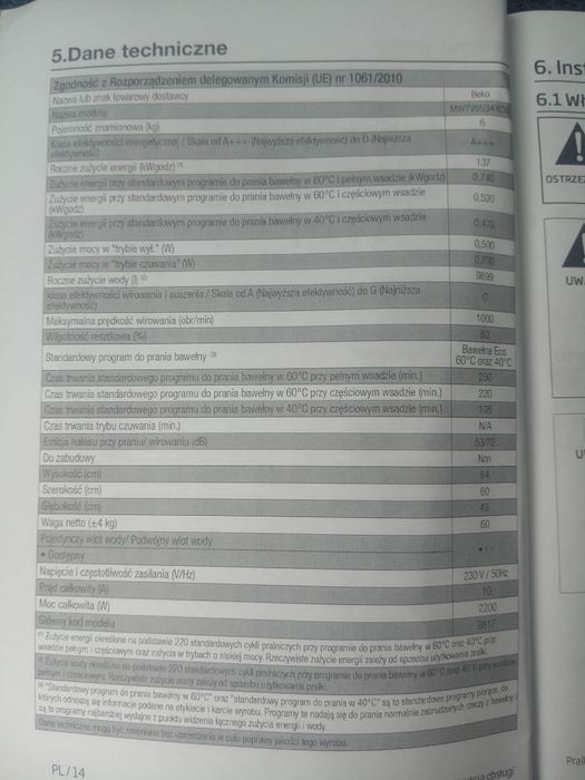 Pralka Beko ProSmartinverter