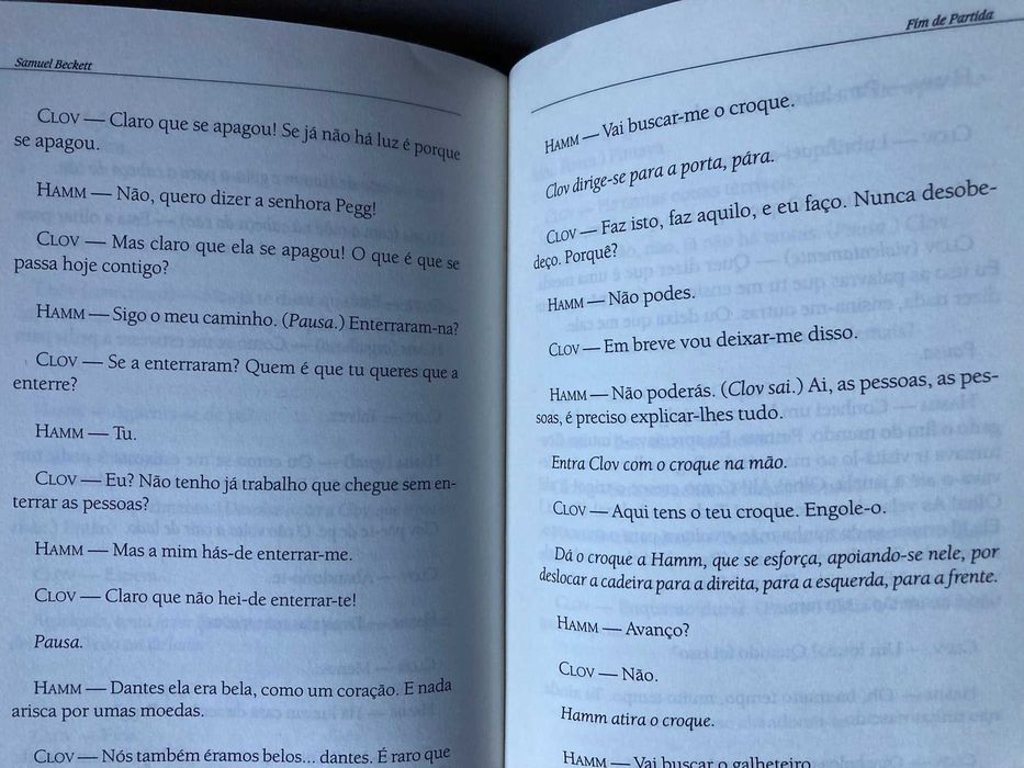 Fim de Partida, de Samuel Beckett