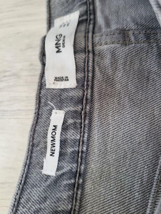 Mango Denim – jeansy damskie 36 – szare