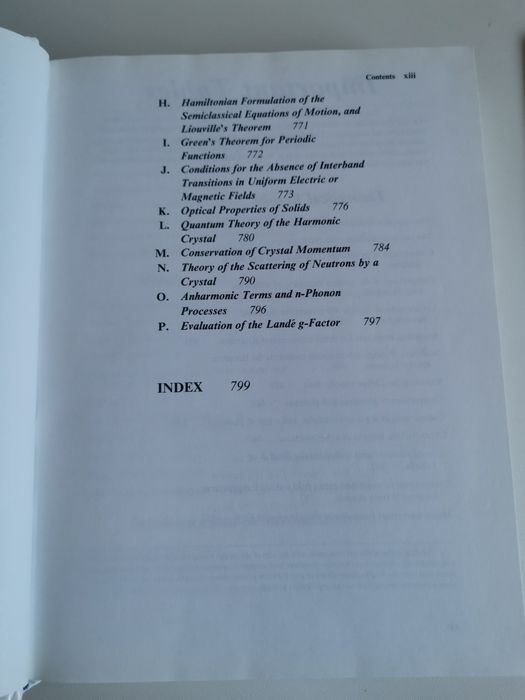 Solid state physics Ashcroft Mermin