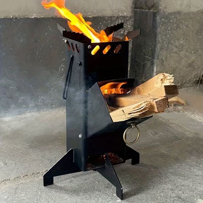 PIEC RAKIETOWY KOZA Piecyk Ogrzewanie na Drewno Przenośne Awaryjne