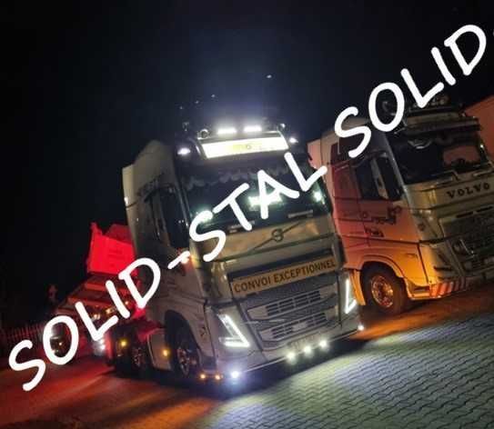 Orurowanie POD ZDERZAK z oświetleniem led Renault Gama T POLEROWANE