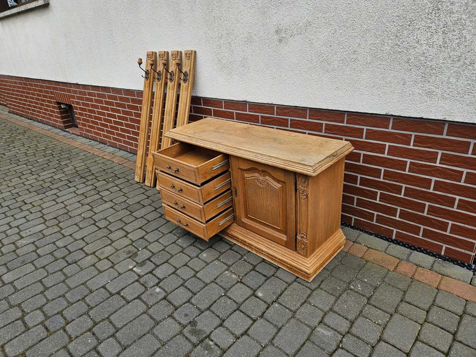 Garderoba, wieszak, komoda