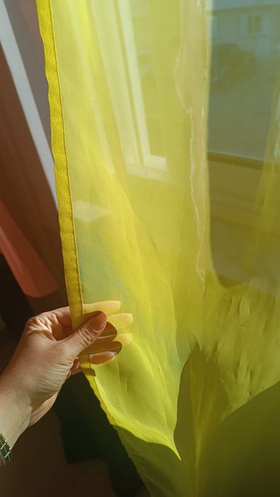 Conjunto de 3 cortinados transparentes