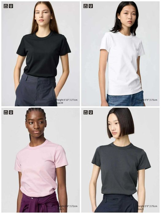 Базова футболка Uniqlo, різні кольори р.М, Л, ХЛ