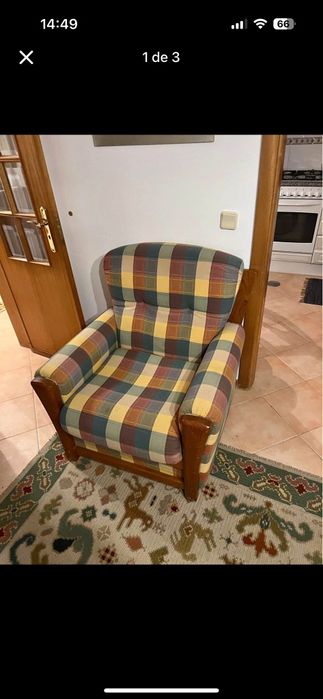 Sofás madeira maciça