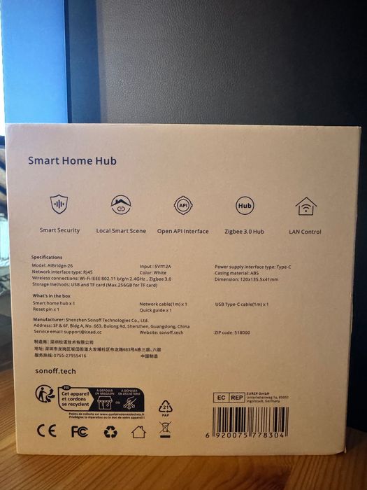 Smart Home Hub Sonoff iHost RV1126 4GB – Como Novo