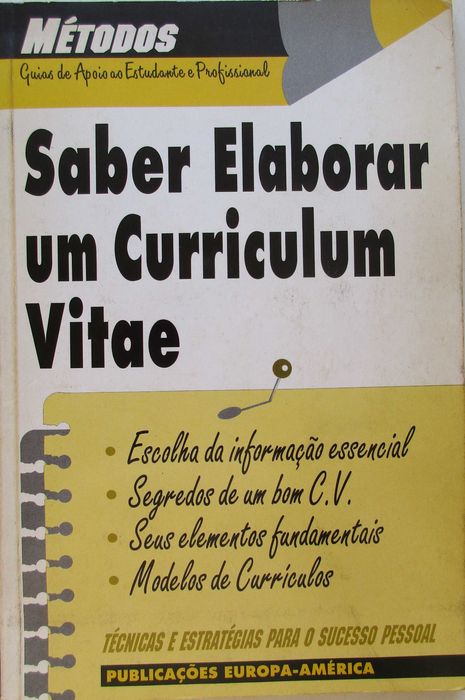 Saber Elaborar um Curriculum Vitae - - - - - Livro