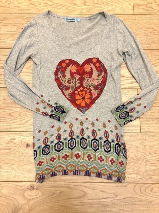 Sweter z dzianiny tunika Desigual L/ XL